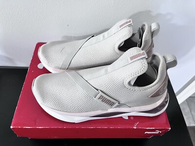 Size 9 - PUMA LQDCELL Shatter Mid Iridescent Heel Silver Cloud Rose Gold New Box