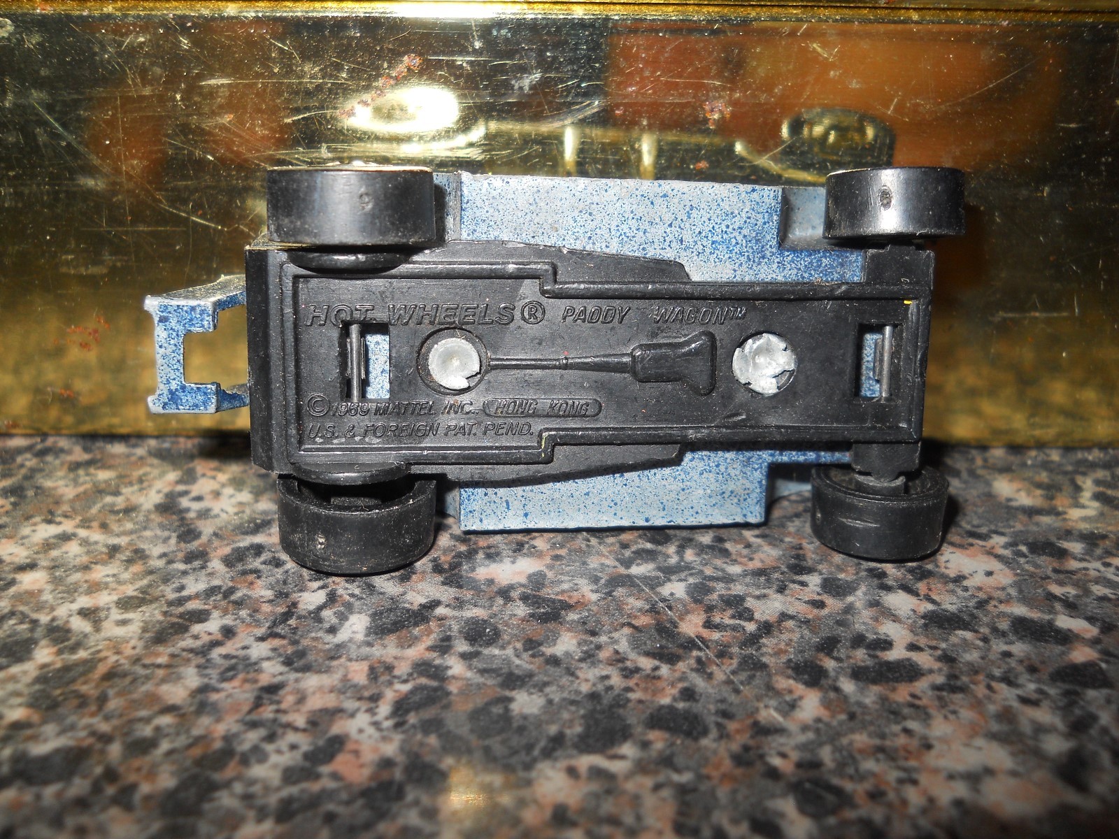 Vintage HOT WHEELS REDLINE PADDY WAGON Black Die Cast Car 1969 * Free Shipping *