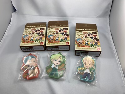 BTS TinyTAN Acrylic Charm Keychain   In original shrink   RM, V, Jimin Bandai