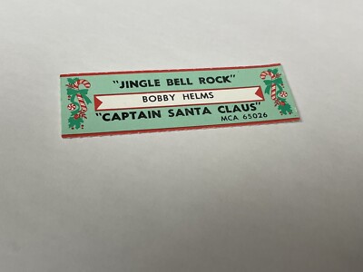 Jukebox Title Strip Christmas Bobby Helms Jingle Bell Rock Captain Santa Claus