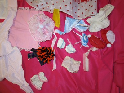 Mixed Doll Clothes Clothing Lot #3, 50+ items