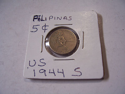 FILIPINAS US  FIVE CENT NICKEL 1944s