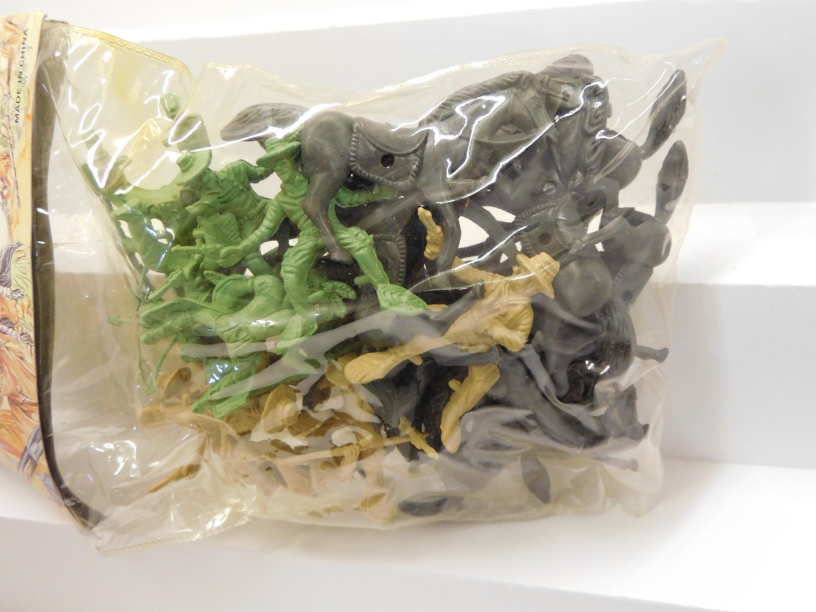 Cowboys Indians Horses MIB Made in China Plastic Playset Figures