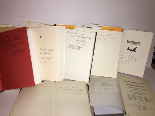 Personal Books Of Author Dan M. McGill , All Signed , Including Elie Wiesel !!!