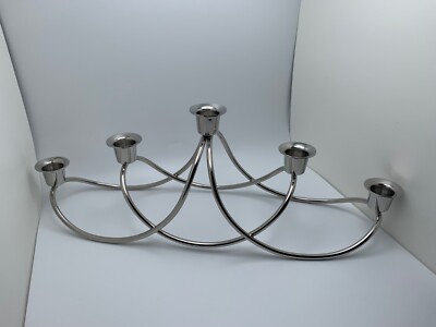 Scandi Design Georg Jensen Harmony Candleholder Made In Denmark Satin Polished