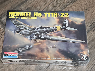 Monogram 1:48 Heinkel He 111H-22 V1 Buzz Bomb carrier sealed kit (USA shipping)