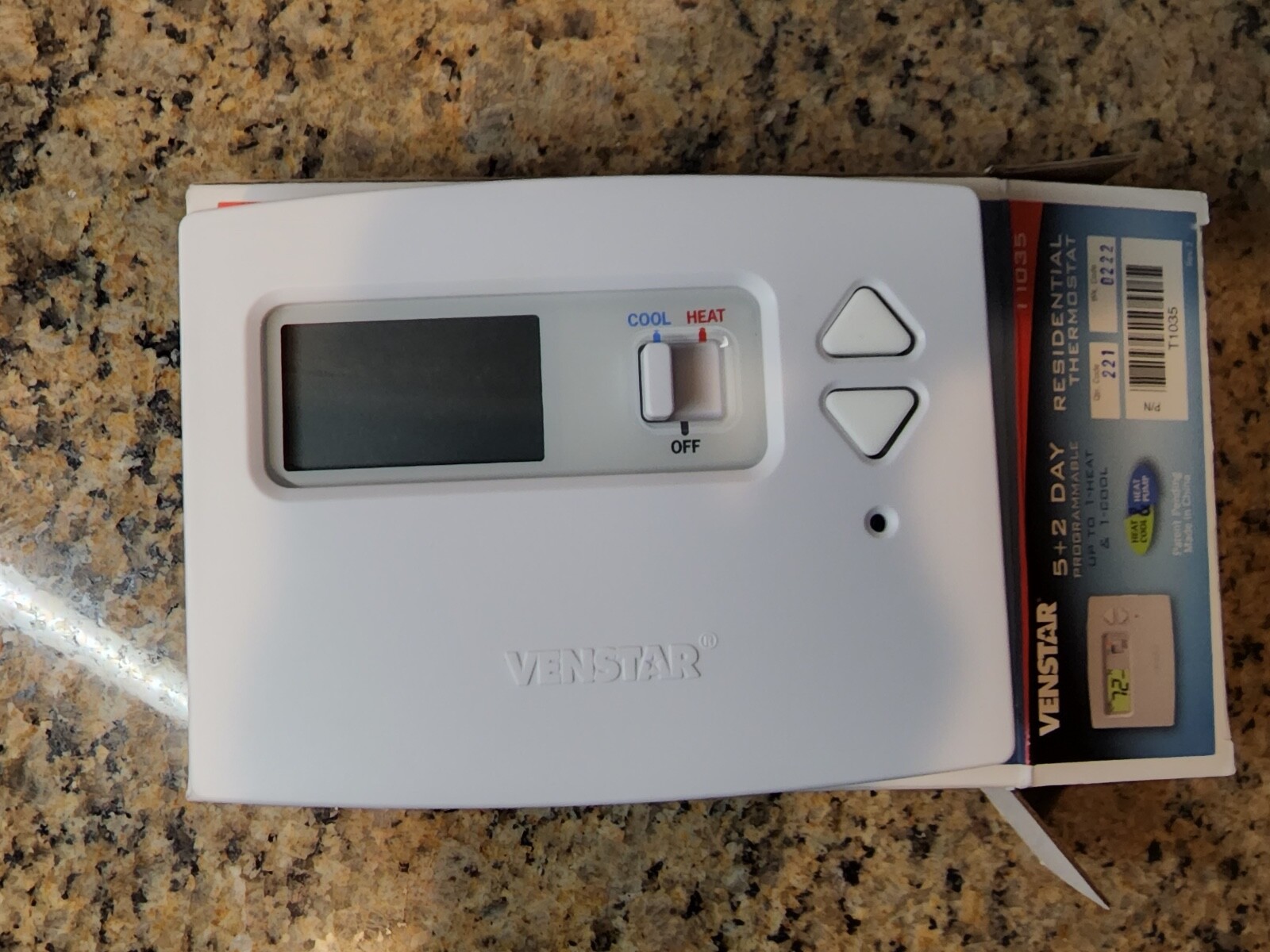 Heat Pump Carrier Non Programmable Thermostat Home Thermostat Carrier Venstar 2h/2c Non-Programble Digital