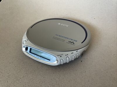 Sony Discman Walkman D-FJ210 Portable CD Player AM/FM/Weather Radio