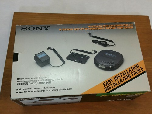 SONY D-242CK Discman Shock Protection Mega Bass Portable CD Player Car Kit inbox