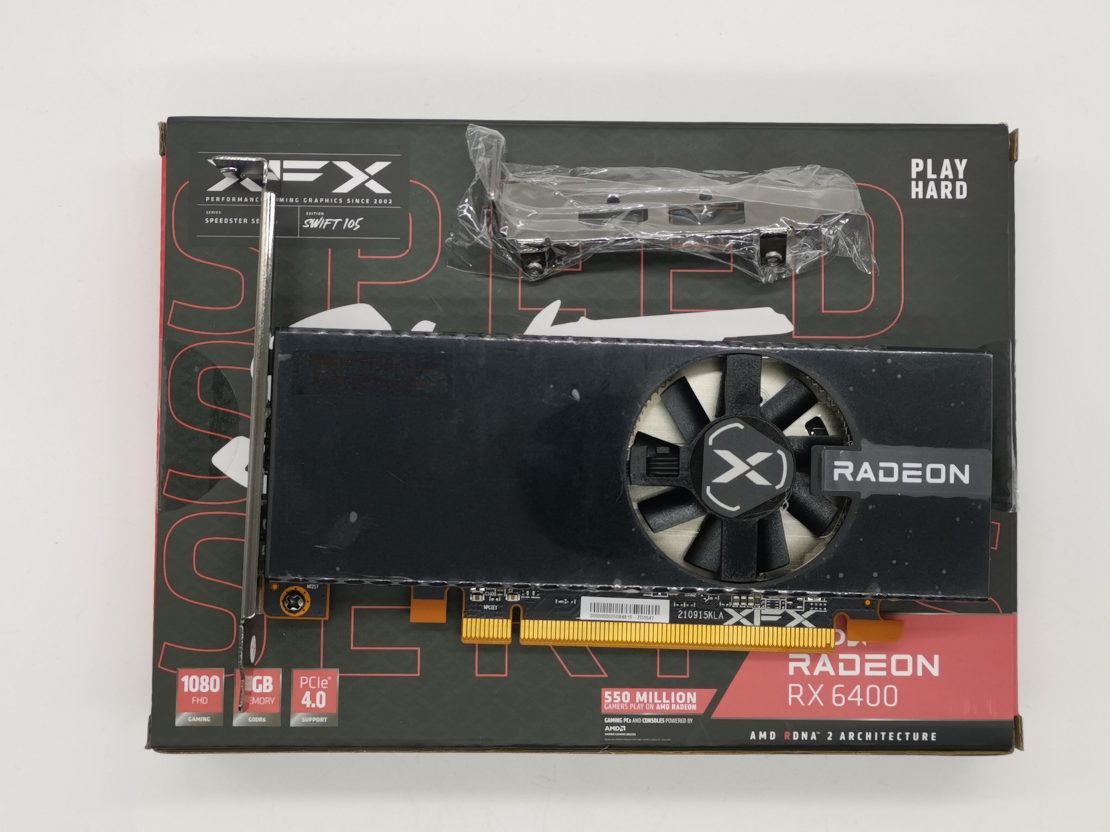 【新品】グラフィックボード XFX SWFT105 Radeon RX6400 XFX Speedster SWFT105 Radeon RX 6400 Gaming Graphics Card