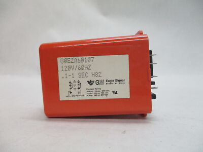 NCC 80E2A60107 .1-1SEC H82 9-Pole Relay 120V 60Hz
