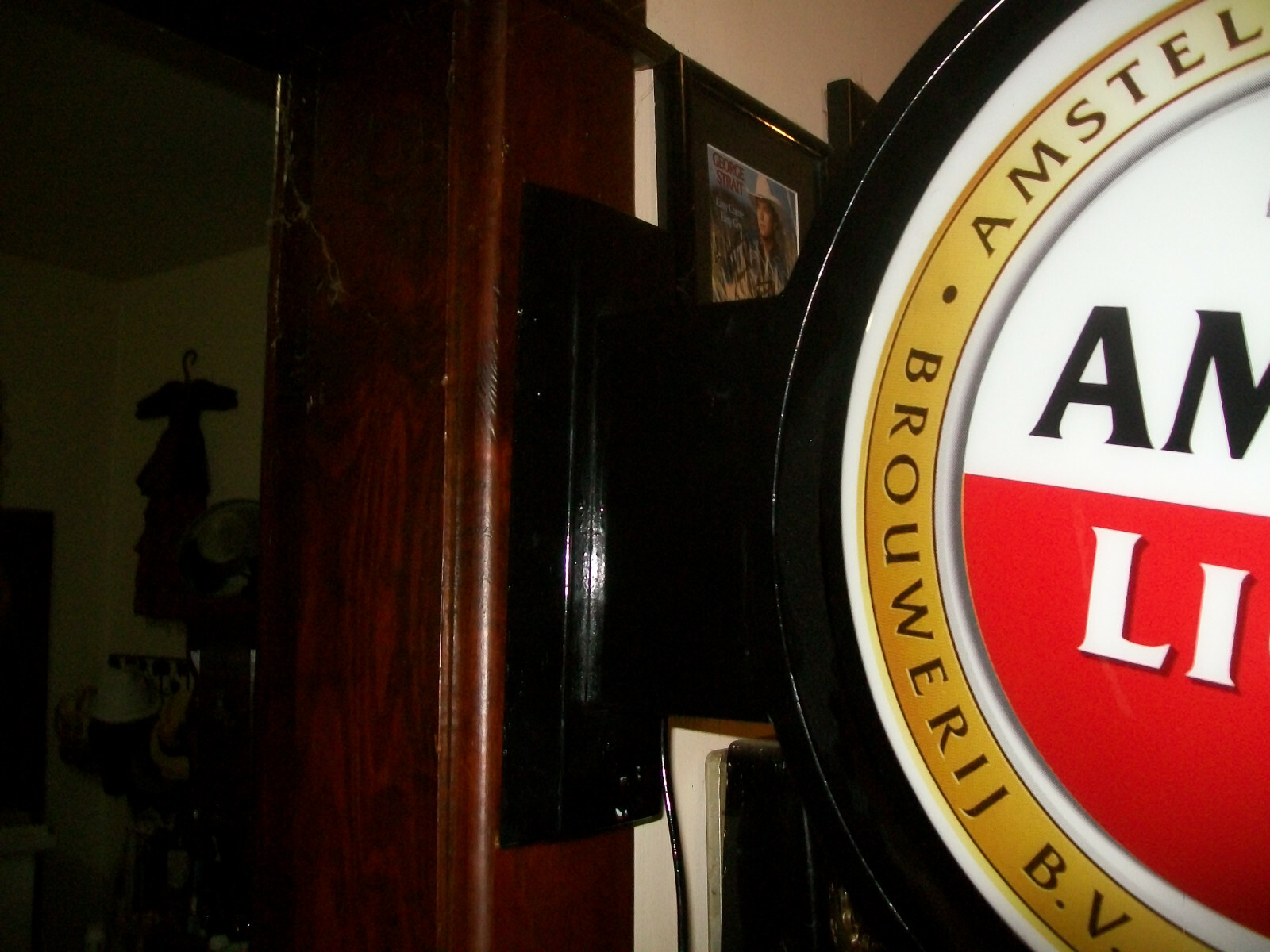 Amstel Light Rotating Revolving Round Beer Pub Sign Nice Vintage Motion WORKS