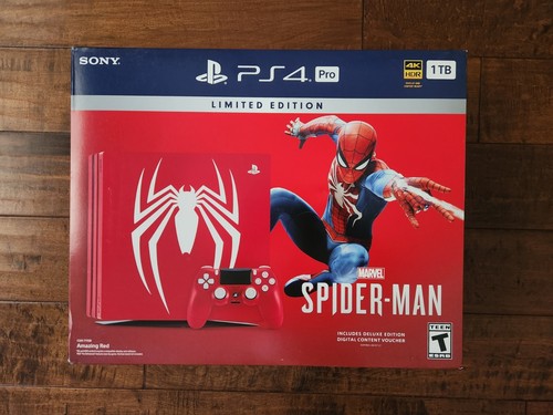 Sony PlayStation 4 Pro Limited Edition (Spider Man) -- NEW