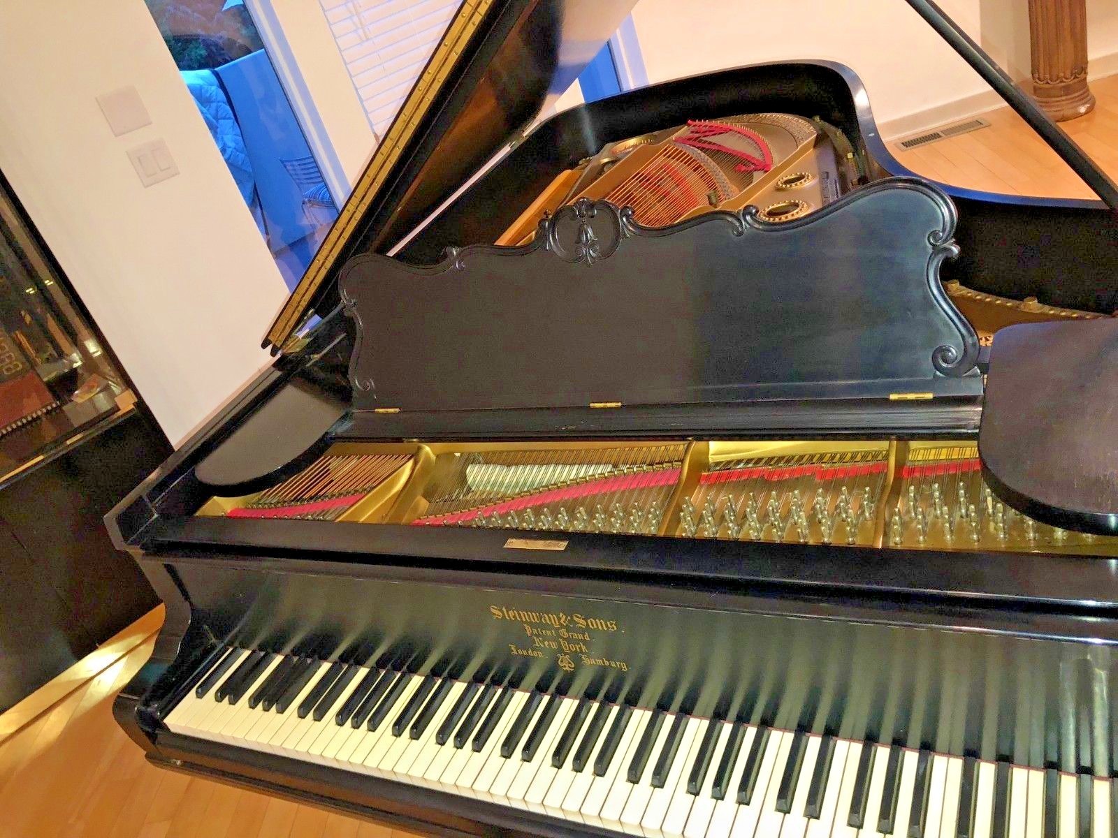 STEINWAY B GRAND PIANO- ART CASED VICTORIAN B IN EXCELLENT CONDITION! FREE DEL!