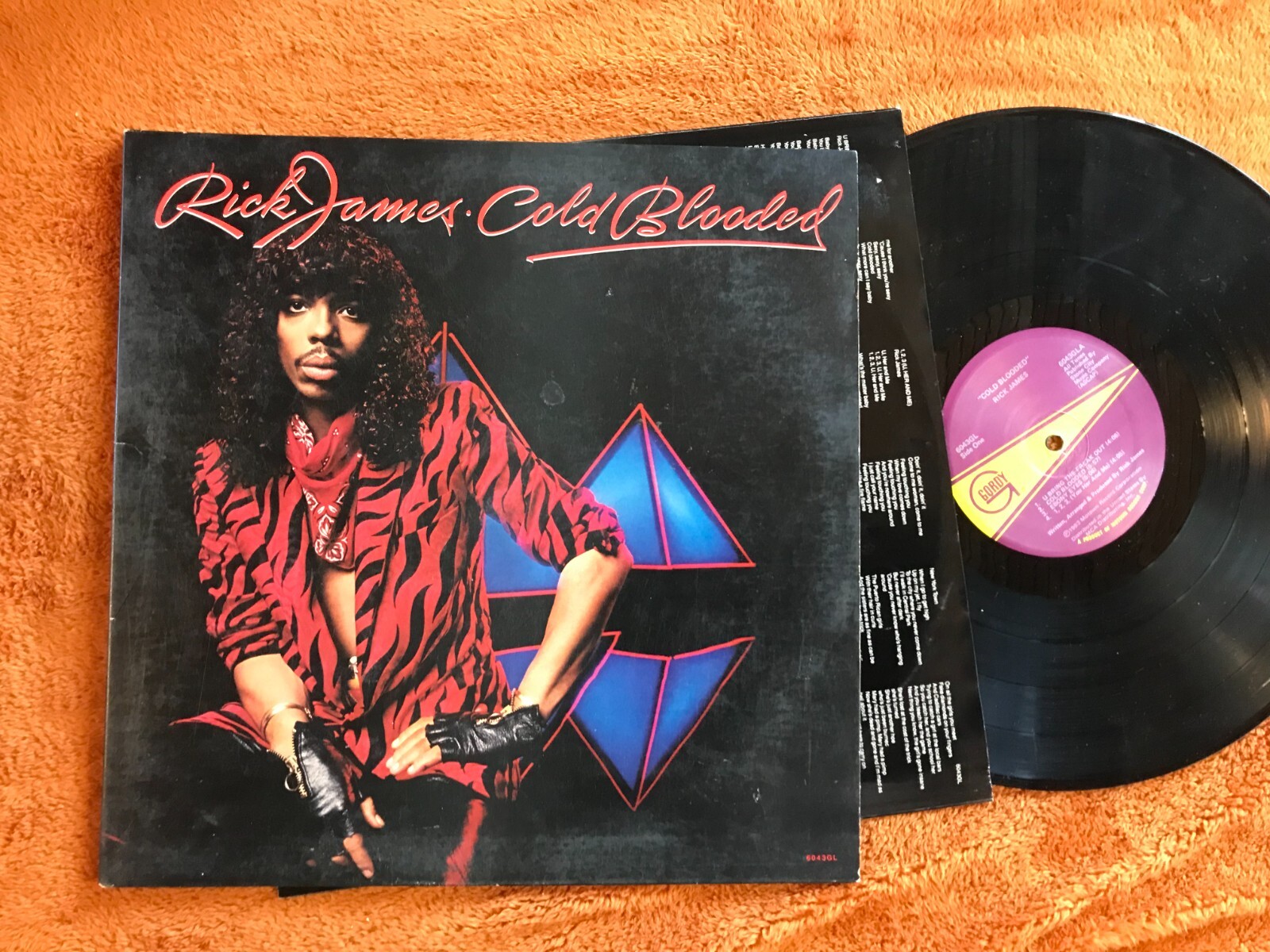 Rick James Cold Blooded LP 1983 Gordy 6043GL soul synth funk