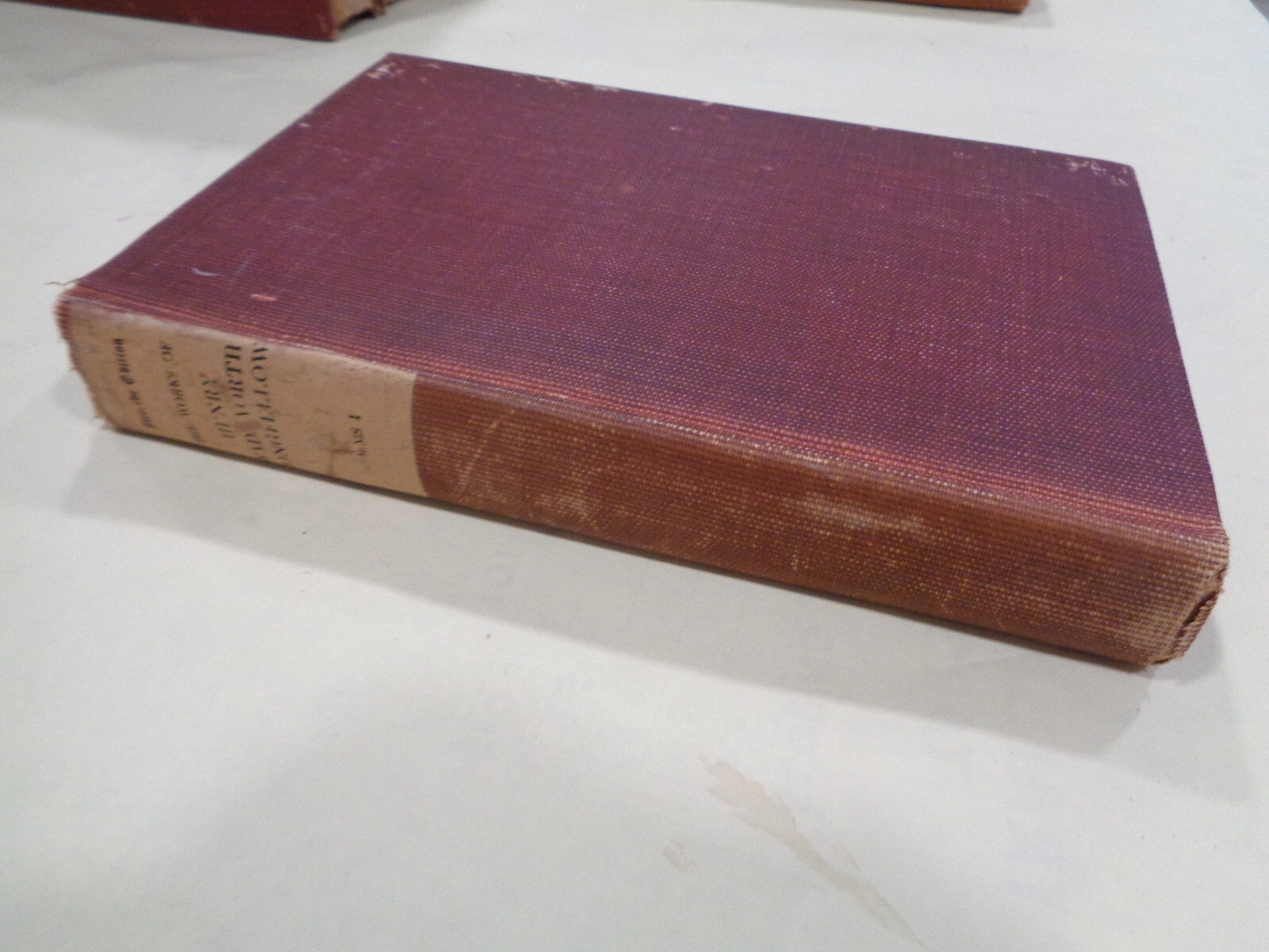 Works of Henry Wadsworth Longfellow 8 Volumes 1890 Red Maroon Décor Book Set