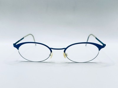 Lindberg Strip Titanium Mod 4105 46-19 Blau Oval Brille Gestell