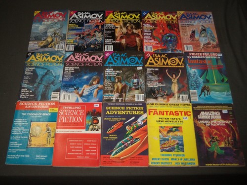1965-1992 SCIENCE FICTION MAGAZINE LOT OF 91 - ANALOG - GALAXY - CW 6008