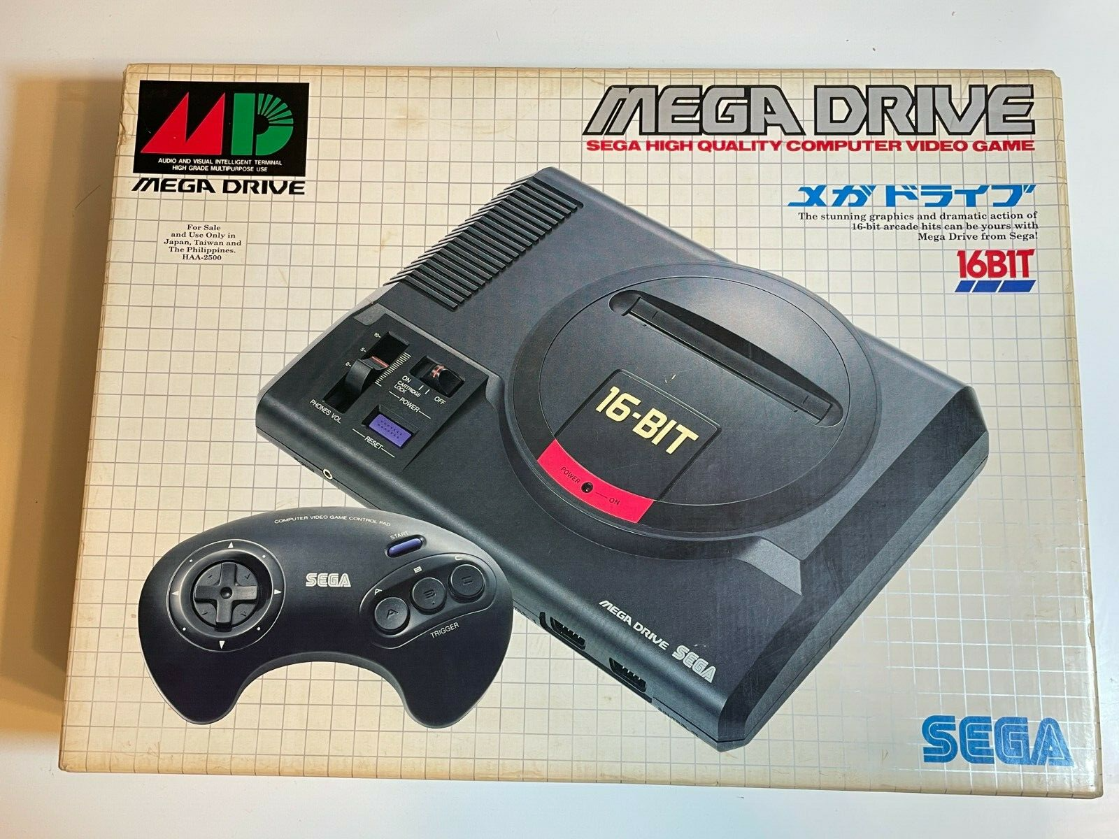 Sega Mega Drive Japan Vintage Game Console MEGADRIVE Sega Mega Drive Japan Vintage Game Console MEGADRIVE