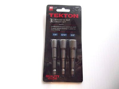 2906 TEKTON 3-PC MAGNETIC NUT DRIVER SET