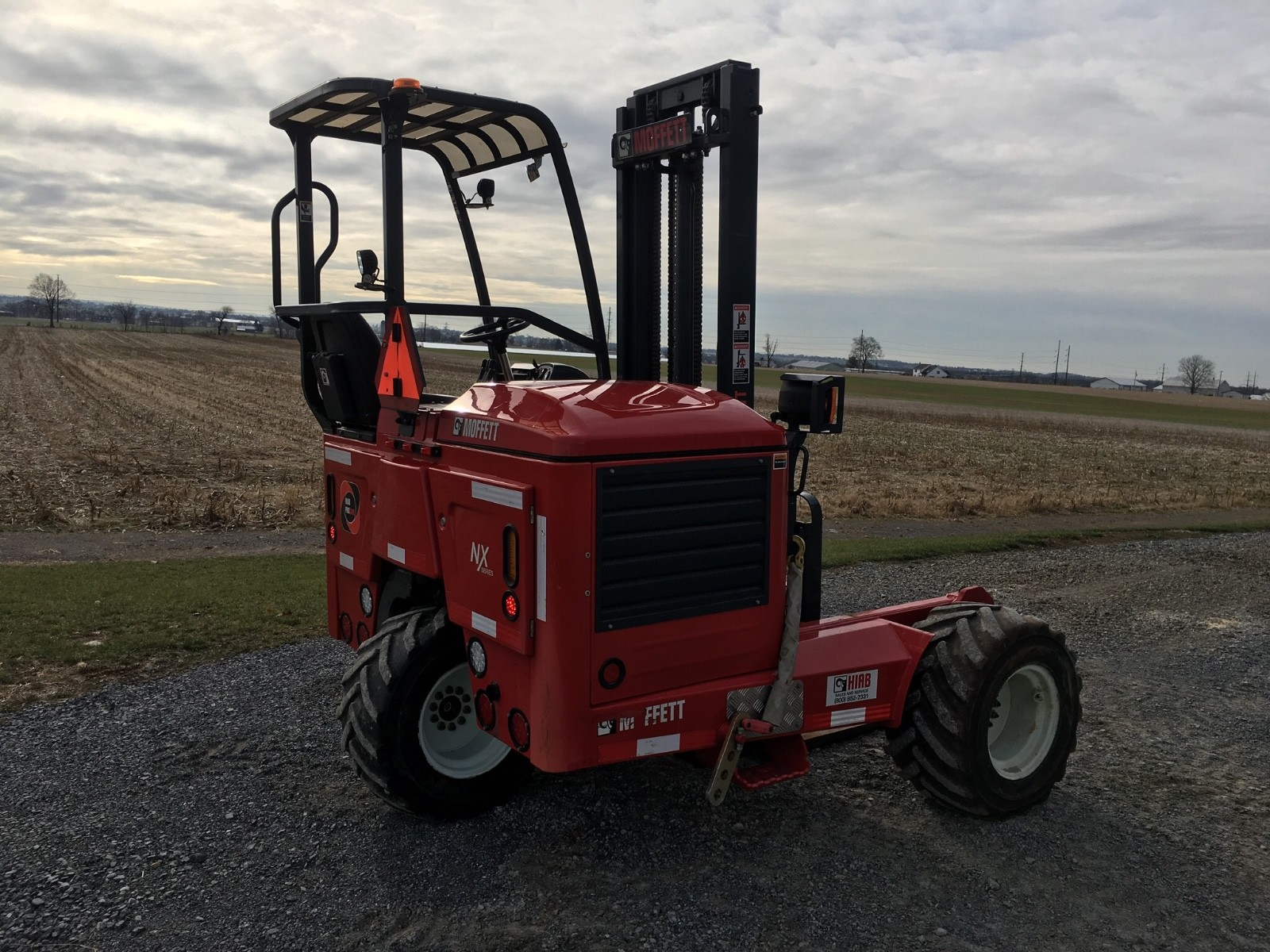 2018 Moffett M8 55.3 Piggyback Forklift. 117 hours