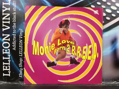 Monie Love Born 2 Breed 12'' Single Vinyl Record 3239536 Hip Hop R&B 90 s
