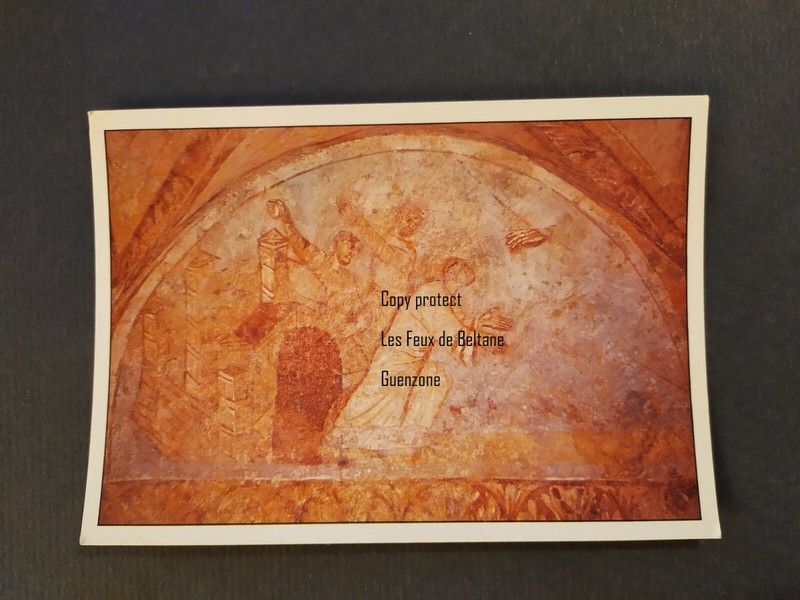 Lapidation De Saint Etienne Auxerre Peinture Carte Postale Postcard