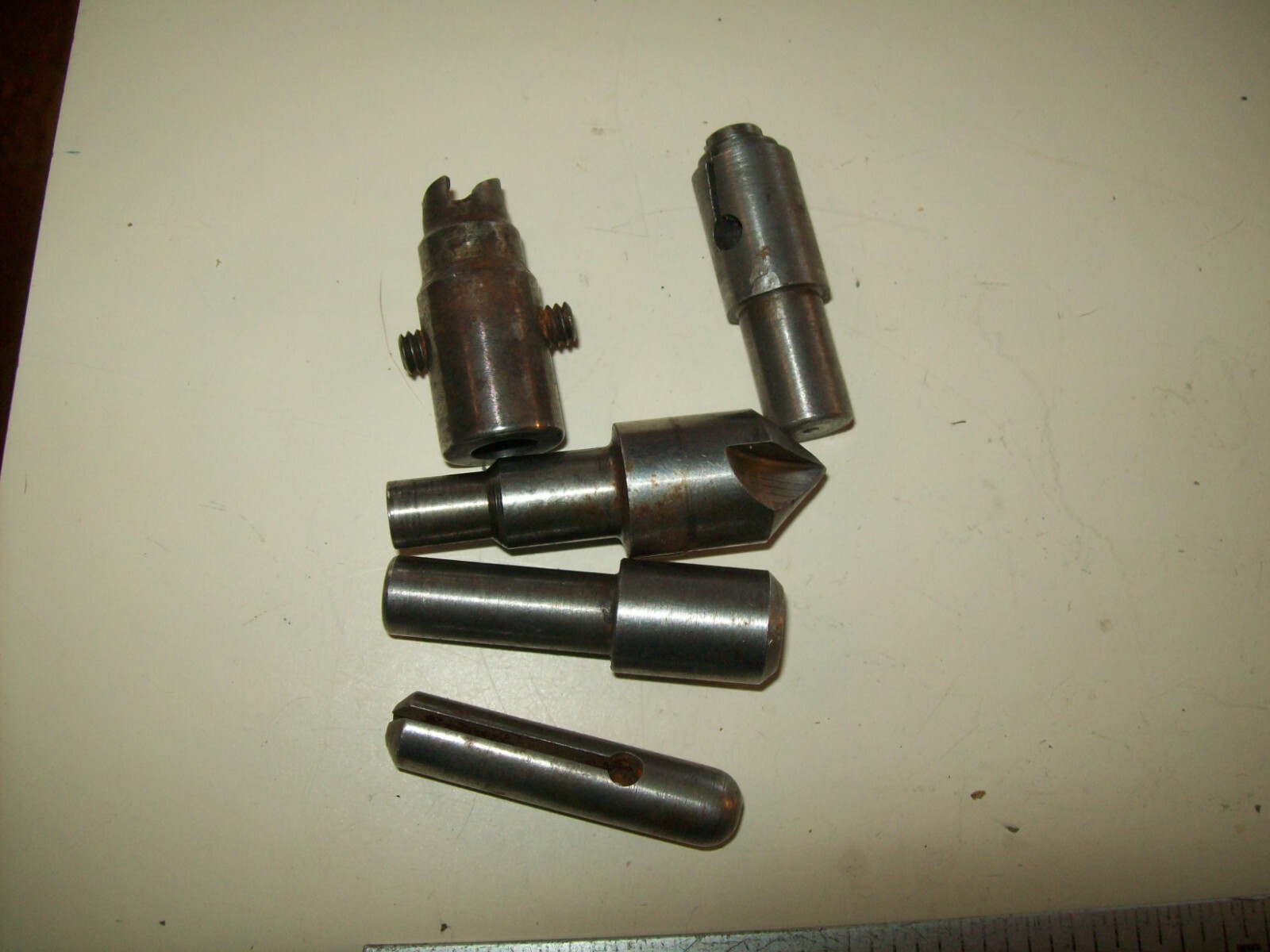 5 Assorted "Centers" or Other Metal Lathe Parts