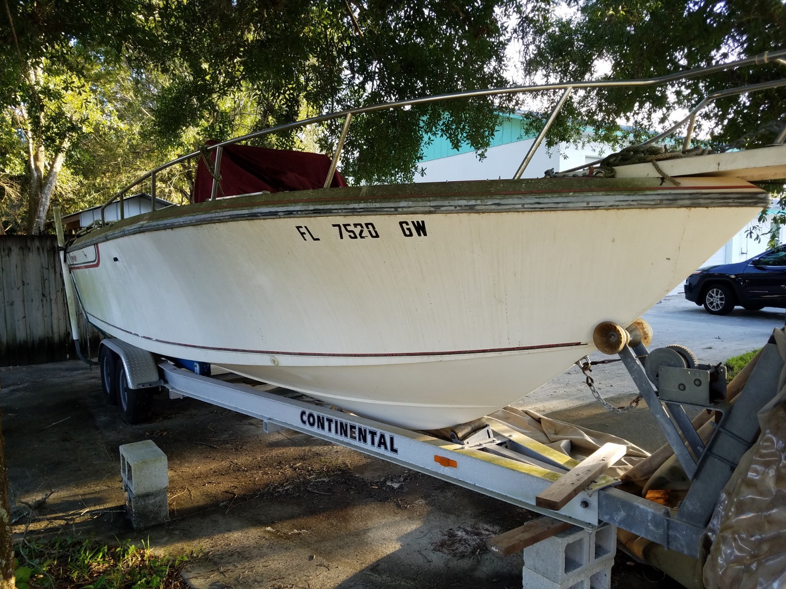 1989 Proline 230 Center Console 23' & Trailer - Florida