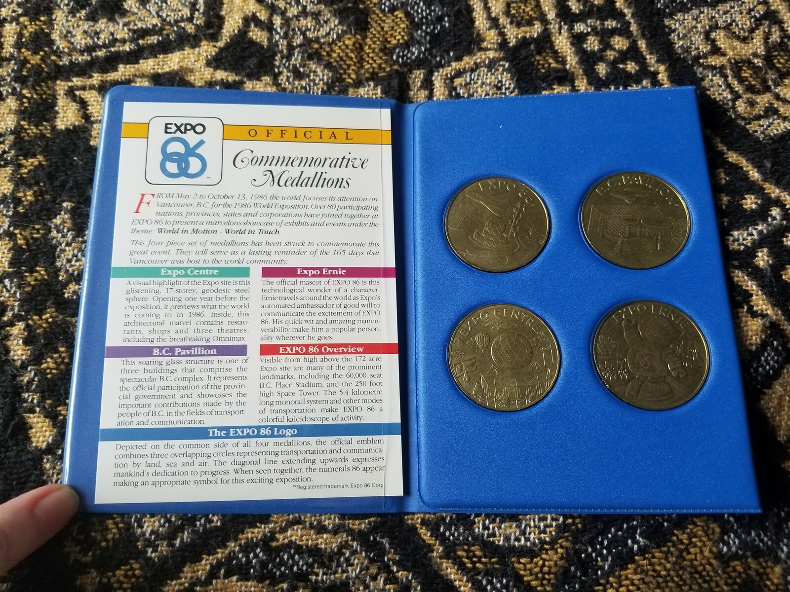 EXPO'86 バンクーバー　記念メダル　硬貨　万博　公式　メダリオン EXPO'86 バンクーバー 記念メダル 硬貨 万博 公式 メダリオン