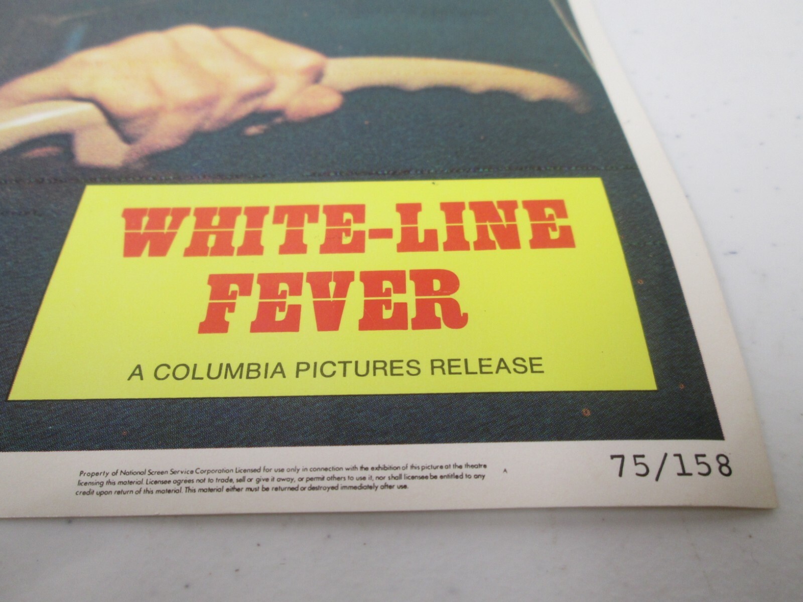 Vtg Original 1975 Lobby Card White Line Fever Slim Pickens Jan Michael Vincent 4