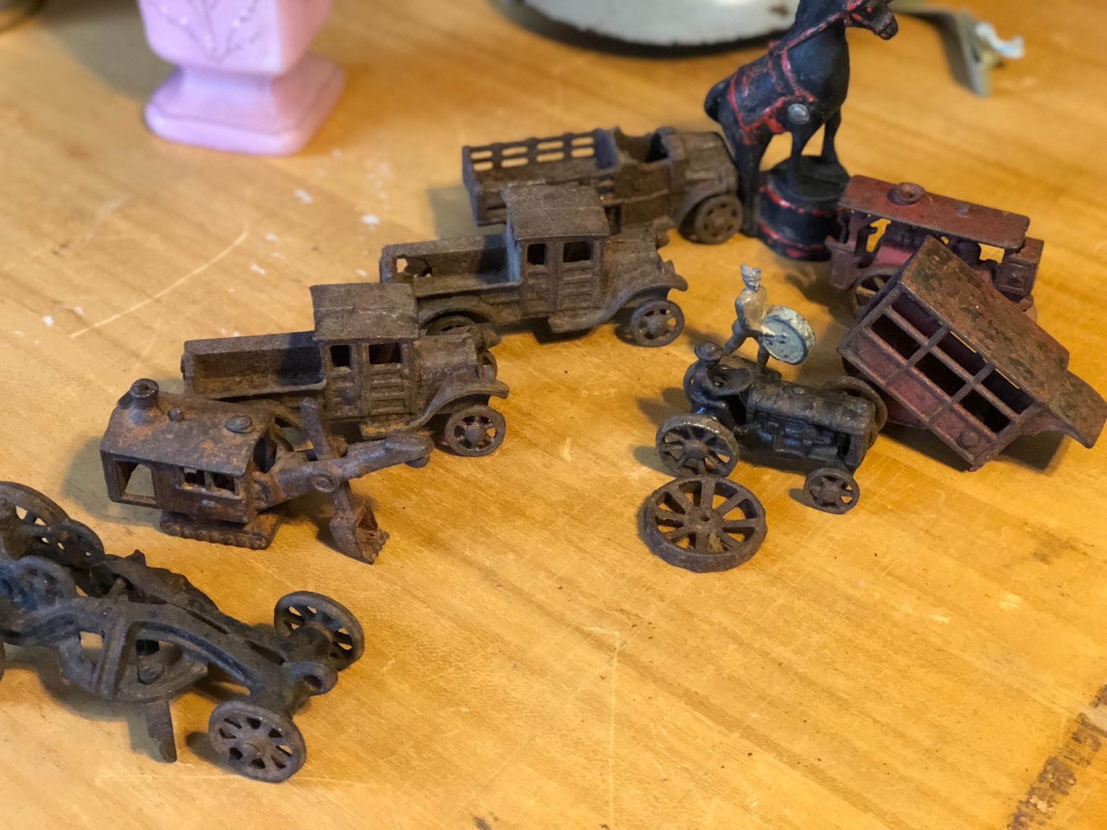 Vintage Antique Cast Iron Toys ORIGINAL SHAPE