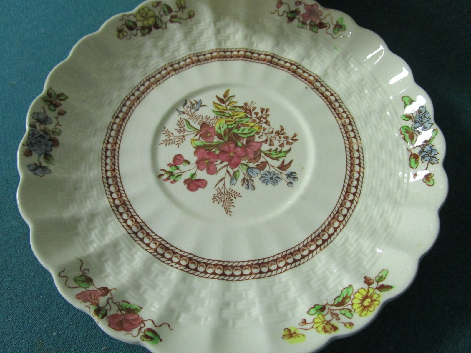 Copeland Spode China cup and saucer Rosalie Pattern,Made in England