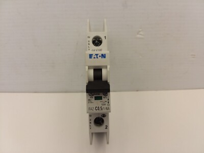 EATON 167164 CIRCUIT BREAKER, FAZ-C0,5/1-NA, 0.5A, 1 POLE, 277V, NNB