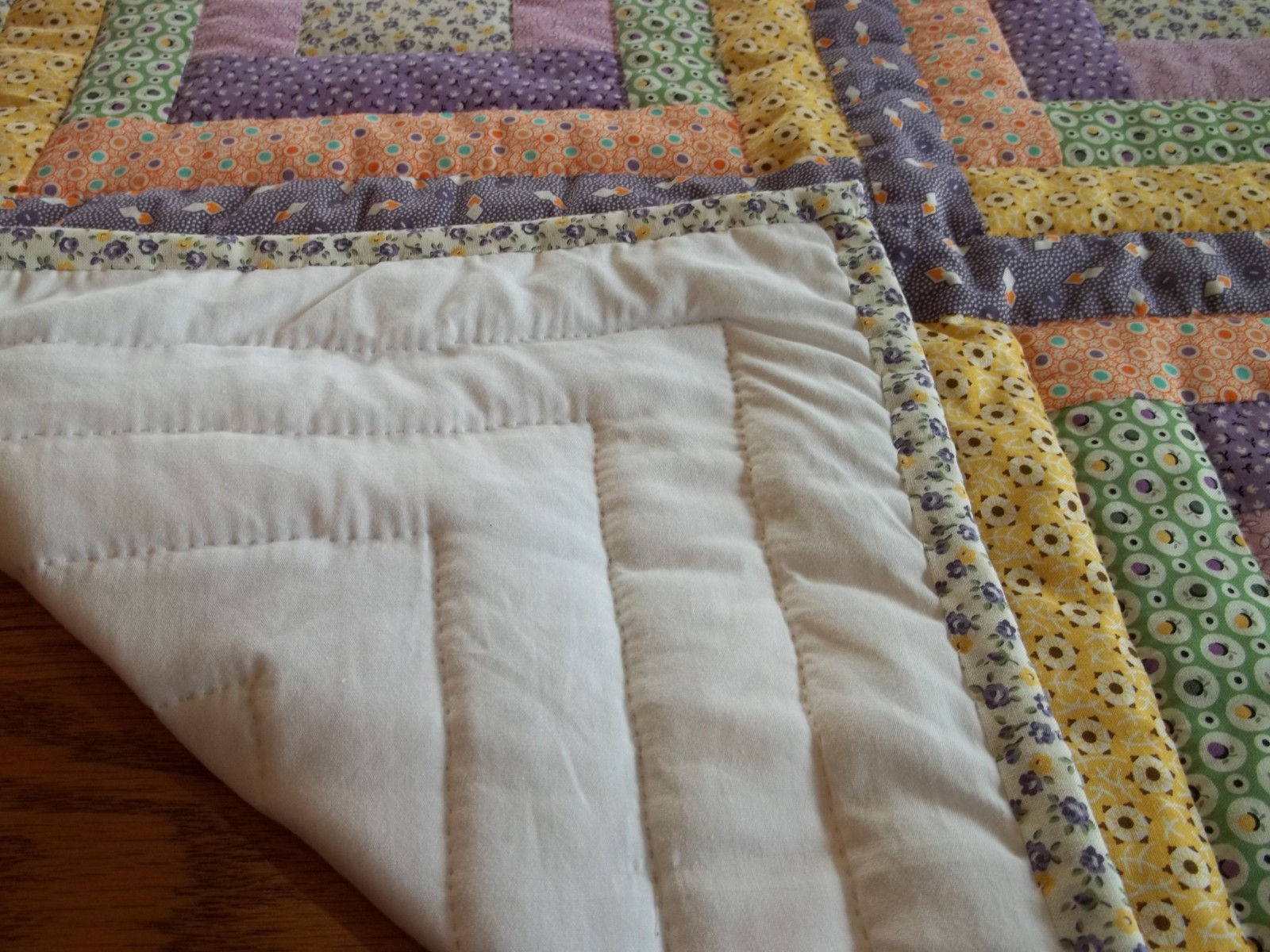 Handcrafted and Hand Quilted Table Runner, 26 1/2