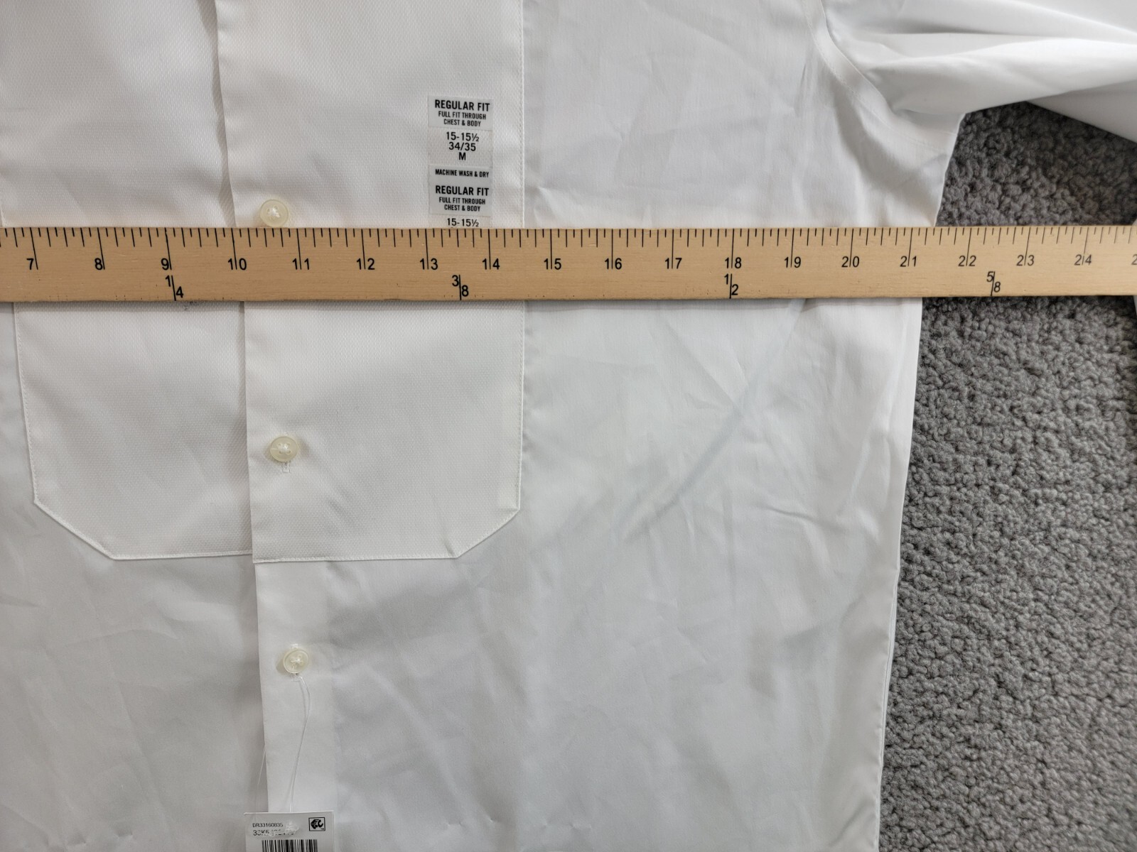 Calvin Klein Infinite Color Regular Fit Dress Shirt Men's M 15-15.5 34-35 White - Picture 6 of 19