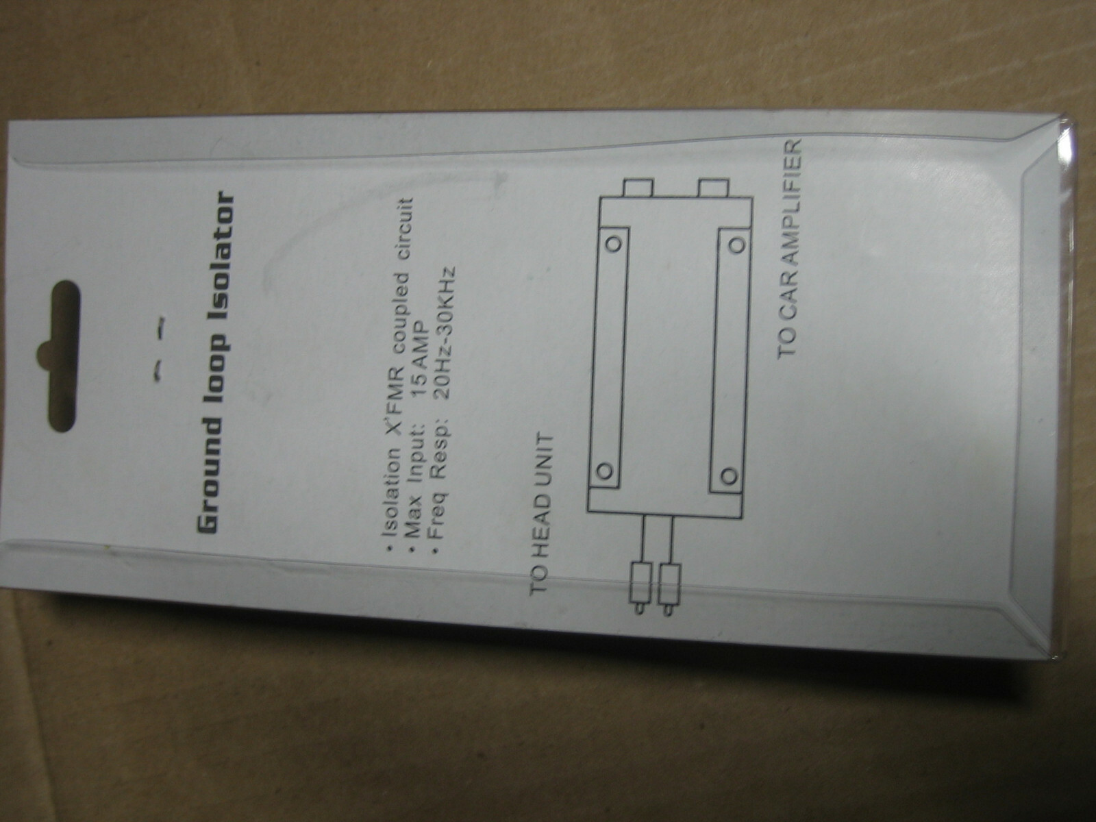 Ground Loop Isolator Good Quality Old Stock L/R RCA Audio w/ Mounting holes