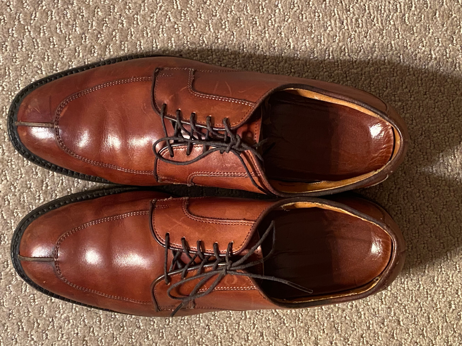 Allen Edmonds Walton Dress Shoes Size 9.5 D Brown Leather