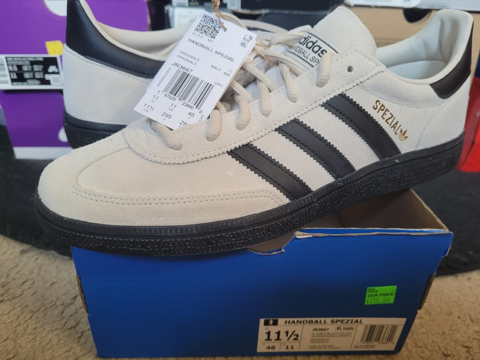 靴 Adidas HANDBALL SPEZIAL 27cm adidas Originals Handball Spezial JR3667 Alumina Core Black