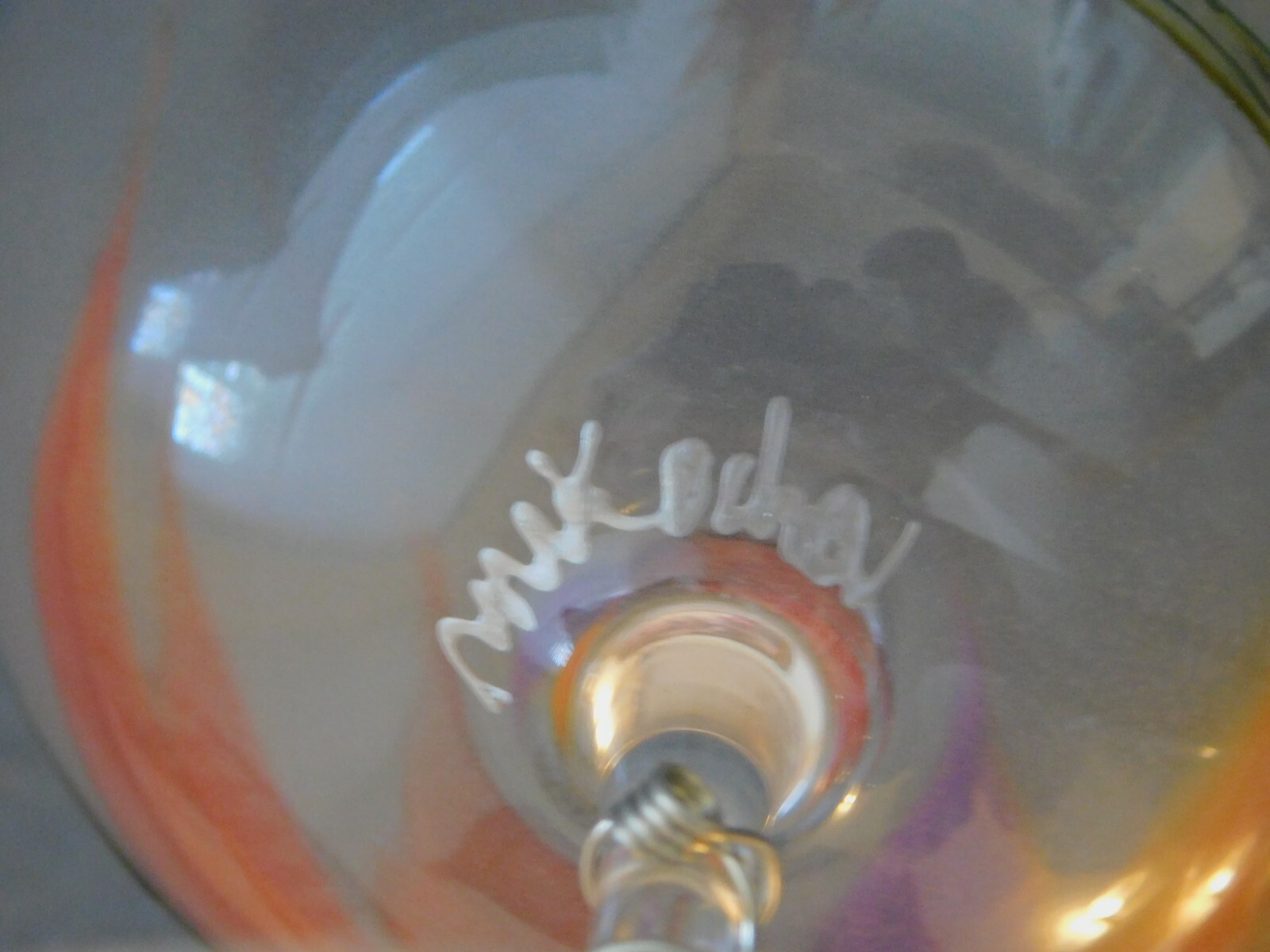 Three Pair of Goblets - Handpainted and signed