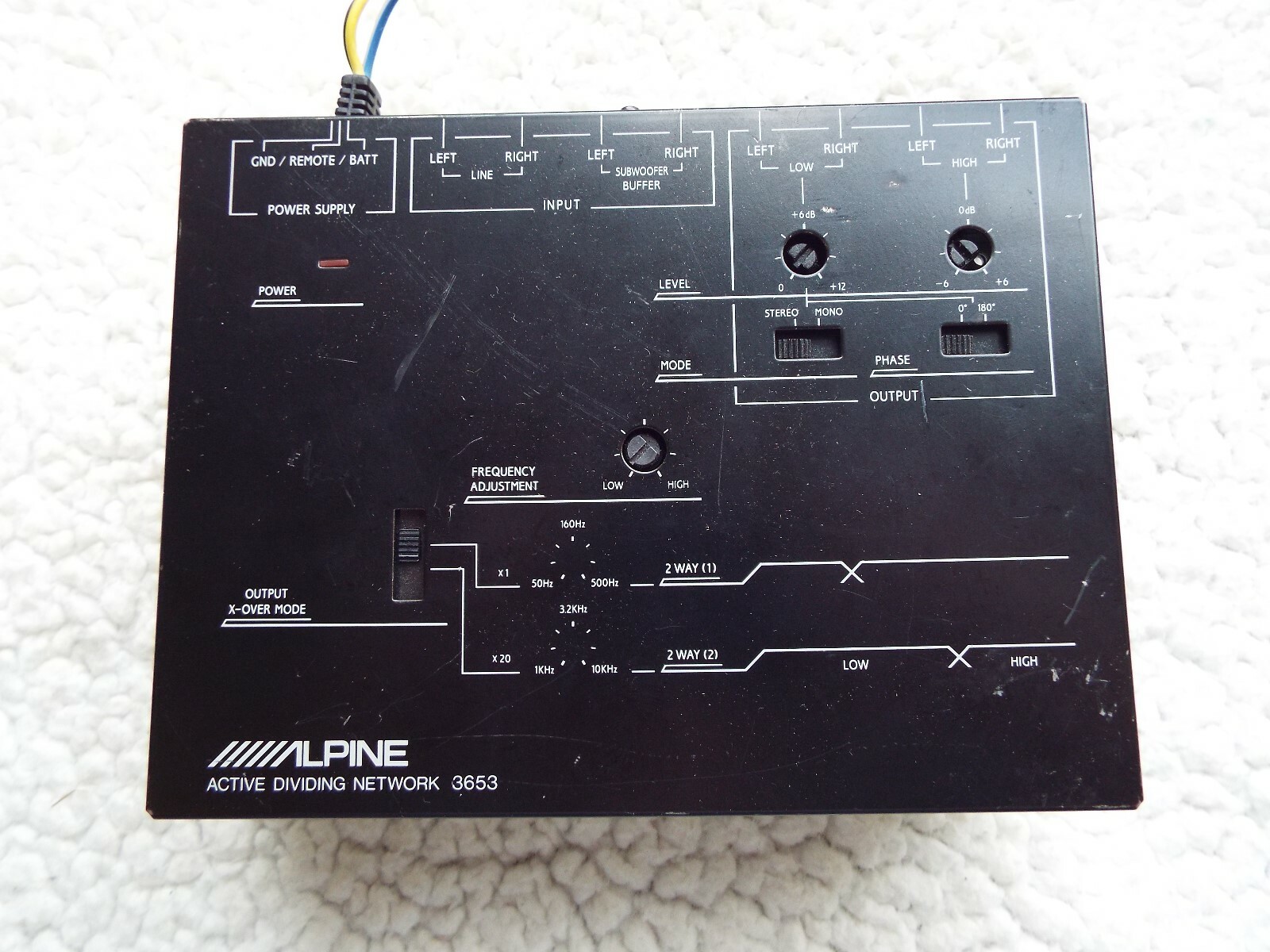 1989 Alpine Dividing Network Great used condition (2 set Inputs, 2 set outputs)