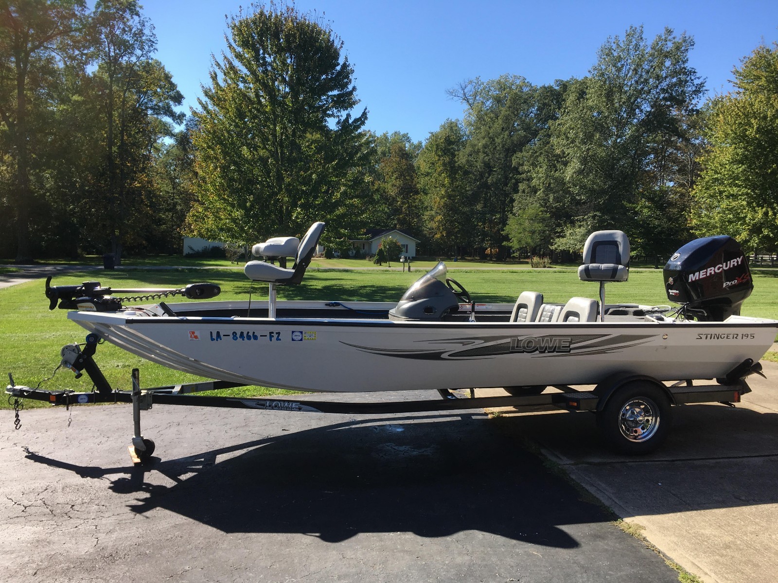 2012 Lowe Stinger 195 Boat w/ Mercury Optimax ProXS 115hp motor