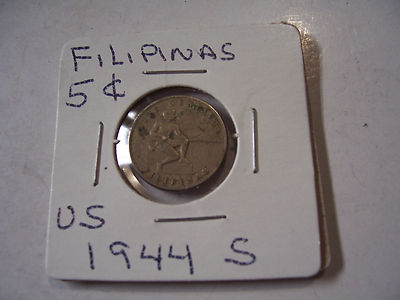 FILIPINAS US  FIVE CENT NICKEL 1944s