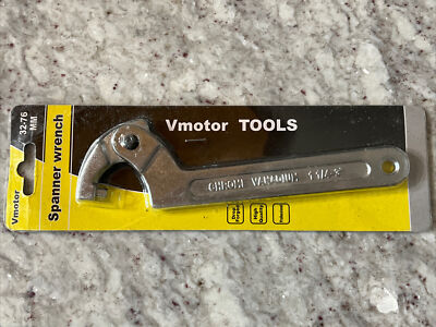 Chrome Vanadium Adjustable C Spanner Hook Wrench Tool 1 1/4 - 3  (32-76mm)