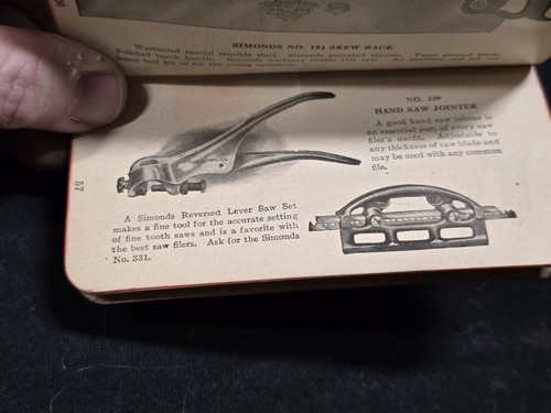 1914 Simonds MFG CO Fitchburg Ma Guide For Carpenters.