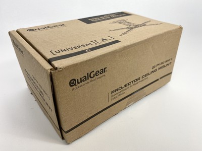QualGear QG-PM-002-WHT-S Universal Projector Ceiling Mount 