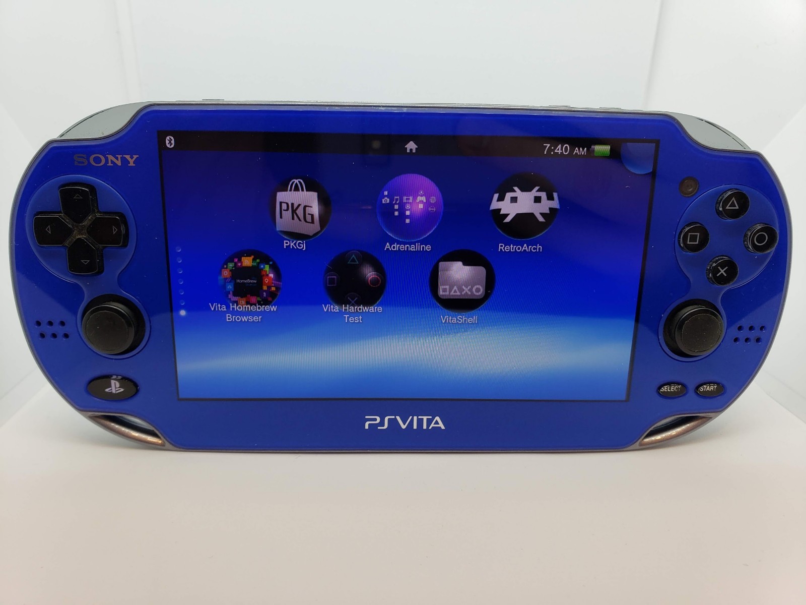 No Sound Blue PS Vita PlayStation Vita System OLED 3.65 Henkaku Enso 128GB
