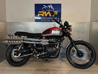 TRIUMPH BONNEVILLE 900 SCRAMBLER, 2015, ONLY 2 OWNERS & 1,603 MILES, SUPERB COND