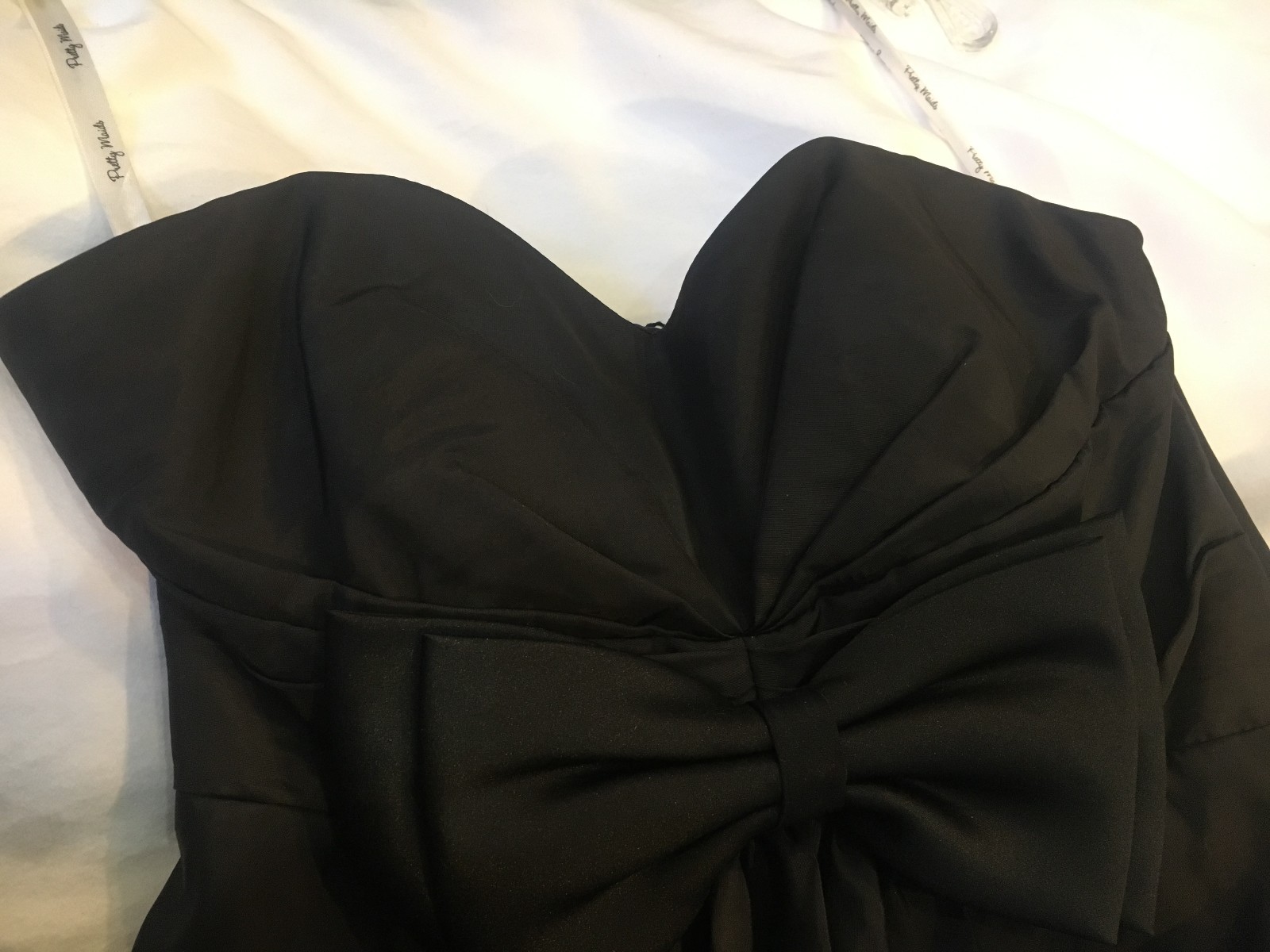 NWT Pretty Maids Homecoming Party Dress  Black Strapless Size Small   Lot #201