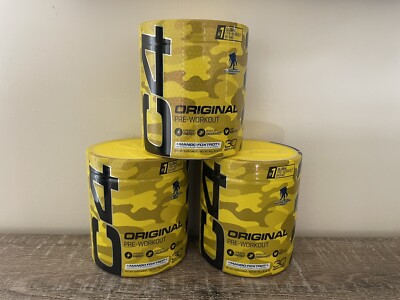 C4 Mango Foxtrot PreWorkout Wounded Warrior Project New 30 Servings LOT OF 3